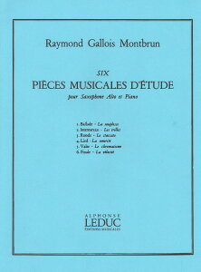 y A AgTbNX\ 6̗K6̉yIK 6 Pieces Musicales DfEtude (A.Sax & Piano) /Ra ^ ()e[k