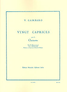 y A Nlbg 20̊z20̃JvX iNlbg{j 20 Caprices (Clarinet) /Vincenzo Gamba ^ ()e[k