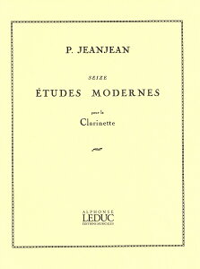 �y�� �A�� �N�����l�b�g 16�̌�����K�� �iClarinet�j 16 Etudes Modernes /Paul Jeanjean �^ (��)�e�[�k����