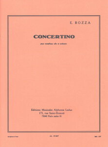 y A AgTbNX\ tȃR`FeB[m Concertino (Alto Saxophone & Piano) /Eugene Bozza ^ ()e[k