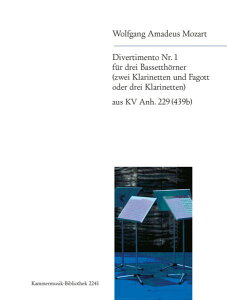 �y�� �A�� �o�Z�b�g�z�����A���T���u�� �f�B���F���e�B�����g ��1�� Kv Anh�D 229�i439b�j Divertimento No. 1 i �^ (��)�e�[�k����