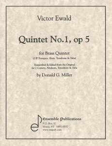 y A ǃATu ǌ܏dt 1 i5 iBrass Quintetj Quintet No. 1 Op. 5 /Victor Ewald ^ ()e[k