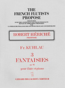 �y�� �A�� �t���[�g�\�� 3�̌��z�� ��i95��� ��1�� 3 Fantaisies Opus 95 No 1 (Flute & Piano) /Friedrich �^ (��)�e�[�k����