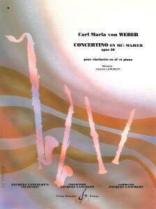 �y�� �A�� �N�����l�b�g�\�� �N�����l�b�g�����t�� �σz���� Op�D 26 �iClarinet �� Piano�j Concertino in Eb M �^ (��)�e�[�k����