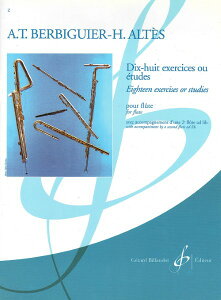 y A t[g 18̗Kȁit[g{jiXRAj 18 Etudes (Flute) /Benoit Tranquille Berbiguier ^ ()e[k