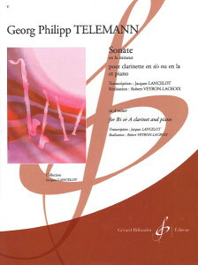 �y�� �A�� �N�����l�b�g�\�� �\�i�^ �C�Z�� �iClarinet in Bb�^A�j Sonate en La Mineur (Clarinet & Piano) /Ge �^ (��)�e�[�k����