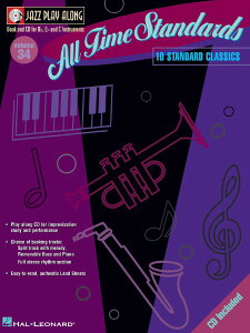 �y�� �A�� �I�[���E�^�C���E�X�^���_�[�Y �iJazz Play Along�j All Time Standards (Jazz PlayAlong Volume 34) �^ (��)�e�[�k����