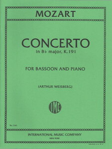 y A oX[\ t@Sbgt σ KD 191 iBassoon  Pianoj Bassoon Concerto in Bb Majo ^ ()e[k