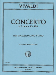 y A oX[\ t@Sbgt zZ RV 484 iBassoon  Pianoj Bassoon Concerto in E minor RV ^ ()e[k