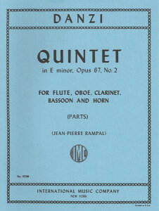 y A ؊ǃATu ؊ǌ܏dt zZ OpD67|2 Quintet in E minor Opus 67 No. 2 (W.W. Quintet) ^ ()e[k