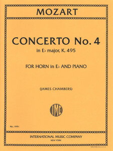 �y�� �A�� �z�����\�� �z�������t�� ��4�� �σz���� K�D495 �iHorn in Eb�j Concerto No. 4 in Eb Major K 495 ( �^ (��)�e�[�k����