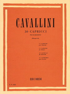 y A Nlbg 30̃JvX iNlbg{j 30 Capricci (Clarinet) /Ernesto Cavallini ^ ()e[k