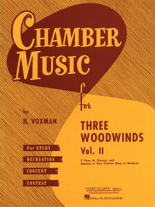 楽譜 輸入 木管アンサンブル 木管三重奏のための室内楽曲集 第2巻 (スコア) Chamber Music for Three Woodwind / (株)テーヌ商会