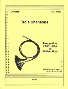 y A zATu 3̉ iVEhA̎ɂj iHorn Quartetj Trois Chansons / ^ ()e[k