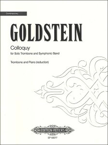 y A g{[\ ΘbRL[ Colloquy (Trombone & Piano) /William Goldstein ^ ()e[k
