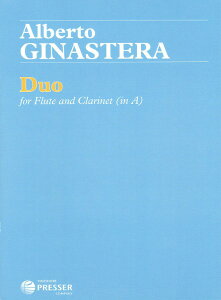 y A dt iFlute  Clarinet in Aj iXRAj Duo for Flute and Clarinet /Alberto Ginastera ^ ()e[k