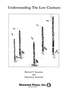 �y�� �A�� �ቹ�N�����l�b�g���{ Understanding The Low Clarinets /Richard T. Saunders / Edmund J. Siennicki �^ (��)�e�[�k����