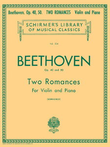 �y�� �A�� �o�C�I�����\�� 2�̃��}���X Op�D40�^Op�D50 �iViolin �� Piano�j 2 Romances Op. 40 and 50 /Ludwi �^ (��)�e�[�k����