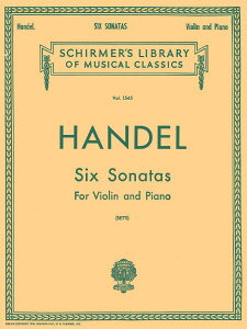 y A oCI\ 6̃\i^ iViolin  Pianoj Six Sonatas /George Friedrich Handel ^ ()e[k