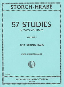 �y�� �A�� �R���g���o�X 57�̗��K�� ��1�� 57 Studies Volume I (String Bass) /Storch / Hrabe �^ (��)�e�[�k����