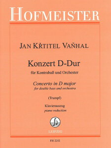 �y�� �A�� �R���g���o�X�\�� �R���g���o�X���t�� �j���� �iString Bass �� Piano�j Konzert DDur /Jan Krtitel V �^ (��)�e�[�k����