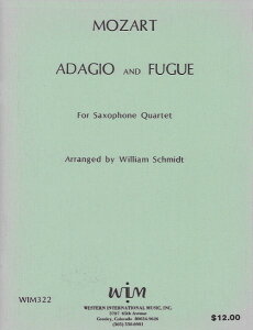 y A TbNXATu A_[Wƃt[K iSax Quartet SATBj Adagio and Fugue /Mozart ^ ()e[k