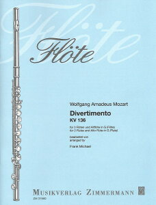 �y�� �A�� �t���[�g�A���T���u�� �f�B���F���e�B�����g K�D136 �iFlute Quarte�j �i4th C or Alto�j Divertiment �^ (��)�e�[�k����