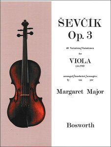 y A rI BI{ OpD 3 i40̕ϑtȁj Sevcik Viola Studies Opus 3 (40 Variations) /Otakar ^ ()e[k