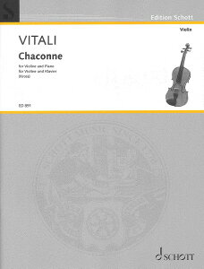 �y�� �A�� �o�C�I�����\�� �V���R���k Chaconne (Violin & Piano) /Tommaso Vitali �^ (��)�e�[�k����