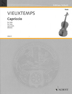 楽譜 輸入 ビオラソロ 無伴奏ヴィオラのための奇想曲「パガニーニへのオマージュ」 Capriccio Op. Posthumous (V / (株)テーヌ商会