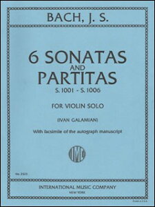 y A oCI\ \i^ƃpeB[^ BWV 1001|1006 6 Sonatas and Partitas S.10011006 (Violin So ^ ()e[k