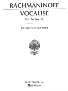 �y�� �A�� ���H�J���[�Y Op�D 34 No�D 14 Vocalise Op. 34 No. 14 (High Voice) /Sergei Rachmaninoff �^ (��)�e�[�k����