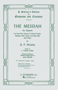 �y�� �A�� �I���g���I�u���T�C�A�v �iVocal Socre�^�p��j Messiah /George Frideric Handel �^ (��)�e�[�k����