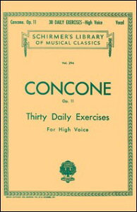 y A 30̖̗K OpD 11 ipj 30 Daily Exercises Op. 11 (High Voice) /Joseph Concone ^ ()e[k