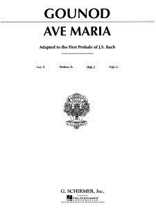 �y�� �A�� �A���F�E�}���A�i���^�����p�j Ave Maria (Medium High Voice in F) /JS Bach / C. Gounod �^ (��)�e�[�k����
