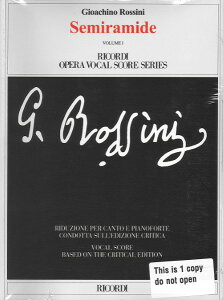 �y�� �A�� �̌��u�Z�~���[�~�f�v �i�Ɍ�^�p��j �i2���Z�b�g�j Semiramide (Vocal Score) /Gioachino Rossini �^ (��)�e�[�k����