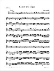 楽譜 SEB207 パッヘルベル／カノンとジーグニ長調 《Violin 1・パート譜》 ／ ロケットミュージック