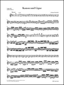 楽譜 SEB209 パッヘルベル／カノンとジーグニ長調 《Violin 3・パート譜》 ／ ロケットミュージック