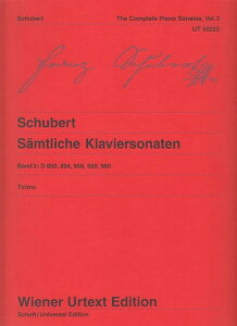 y A sAm\ sAmE\i^SW 3 Complete Sonatas Band 3^V[xg Schubert F. ^ WIENER URTEXTEB[T(P)
