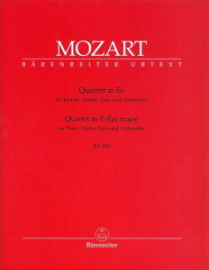 y A ̑ sAmldt σz KV493 Quartett in Es KV493^[c@g Mozart W.A. ^ BARENREITERx[C^[T(P)
