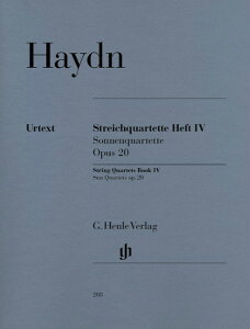 �y�� �A�� ���y�l�d�t ���y�l�d�t�ȏW ��4�� ��i20 ���z�l�d�t�� String Quartets Book 4 op.20�^���[�[�t�E�n �^ HENLE �w�������T��(P)