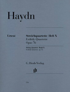 �y�� �A�� ���y�l�d�t ���y�l�d�t�ȏW ��10�� ��i76 �G���f�[�f�B�l�d�t�� String Quartets Book 10 op.76�^�� �^ HENLE �w�������T��(P)