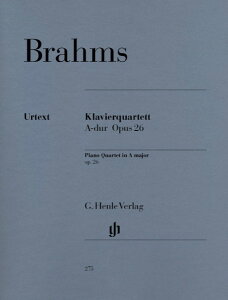 �y�� �A�� �s�A�m�l�d�t �s�A�m�l�d�t �C���� ��i26 Piano Quarete A-dur Op.26�^�u���[���X Brahms J./HN275 �^ HENLE �w�������T��(P)