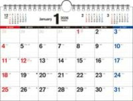 【K24】 2026年 書き込み式シンプル壁掛けカレンダー［B5ヨコ］ ／ 永岡書店