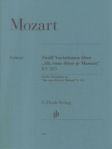 y i165j[c@g s[XuLLvϑt iTŁ^wЁjWOLFGANG AMADEUS MOZART 12 Variat ^ w[