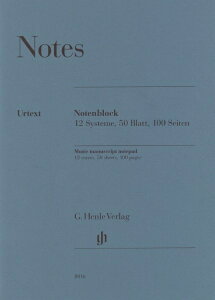 �w���� �m�[�g�p�b�h�iA4�j������莮�ܐ����E12�i�E50���E���� Henle Music Manuscript Notepad �^ �w�����[�i�t�@���V�[�j