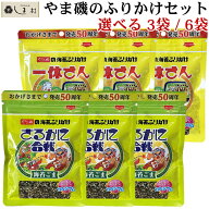 【只今の注文は8/17以降出荷】やま磯 ふりかけ セット さるかに合戦 一休さん 40g 3袋 or 6袋 海苔ごま …