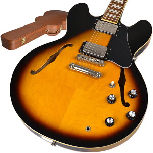 Burny SRSA65 BS（ブラウンサンバースト） エレキギター セミアコ 【バーニー】【新品特価】【ハードケース付属】