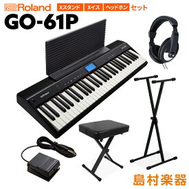 キーボード ピアノ Roland GO-61P 61鍵盤 Xスタンド・Xイス・ヘッドホンセット ローランド GO61P 楽器