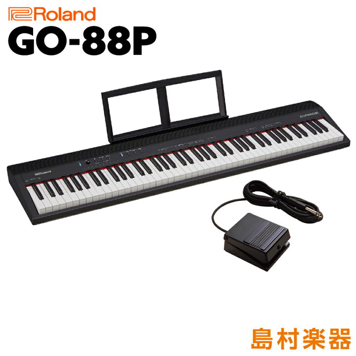 楽天市場】キーボード 電子ピアノ Roland GO-88P セミウェイト 88鍵盤 